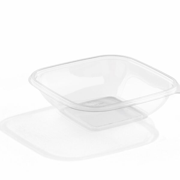 Square bowl clear 750ml 17x17cm