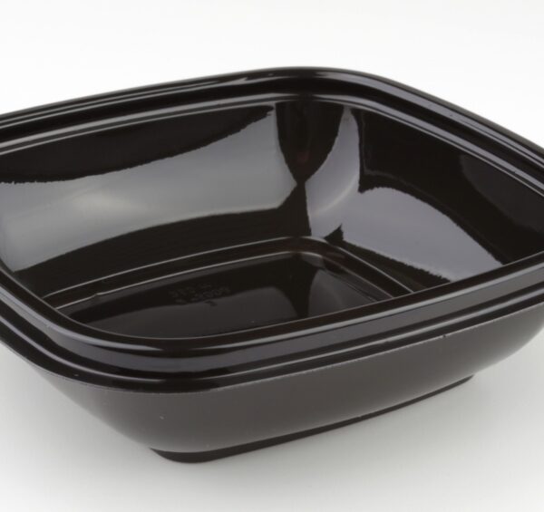 Square bowl black 250ml 13x13cm