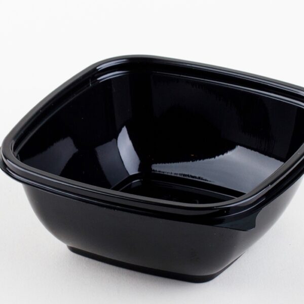 Square bowl black 375ml 13x13cm