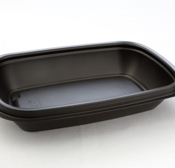 Rectangular container Black 375ml 20x13cm
