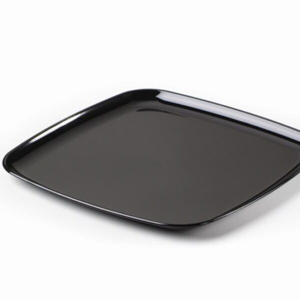 Square platter black 40x40cm