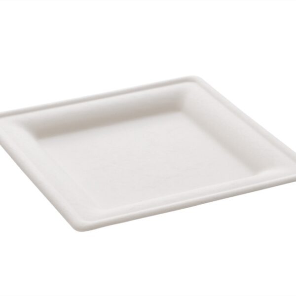 Square plate white 26x26cm