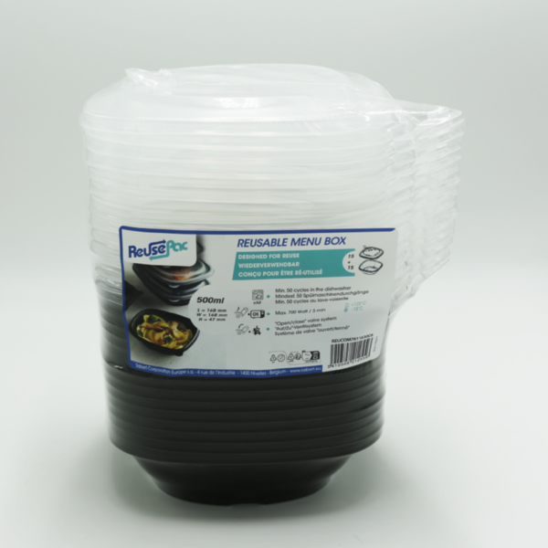 Reusable square container 500ml COMBO PACK