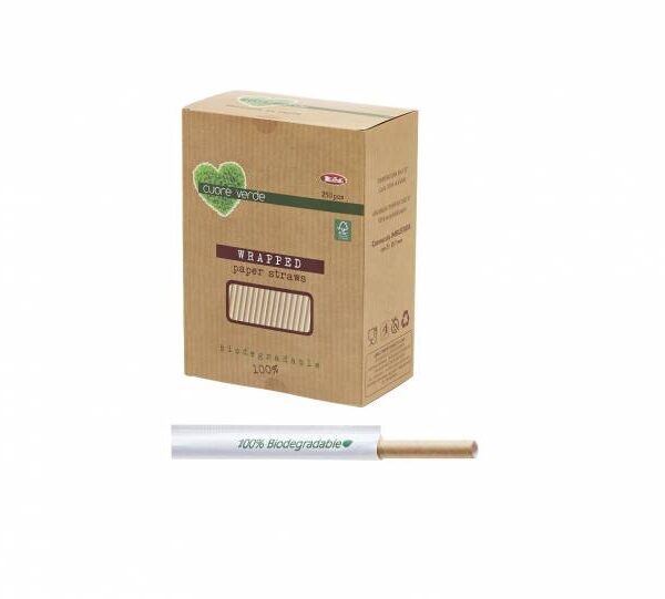 Cannucce carta Kraft imbustate