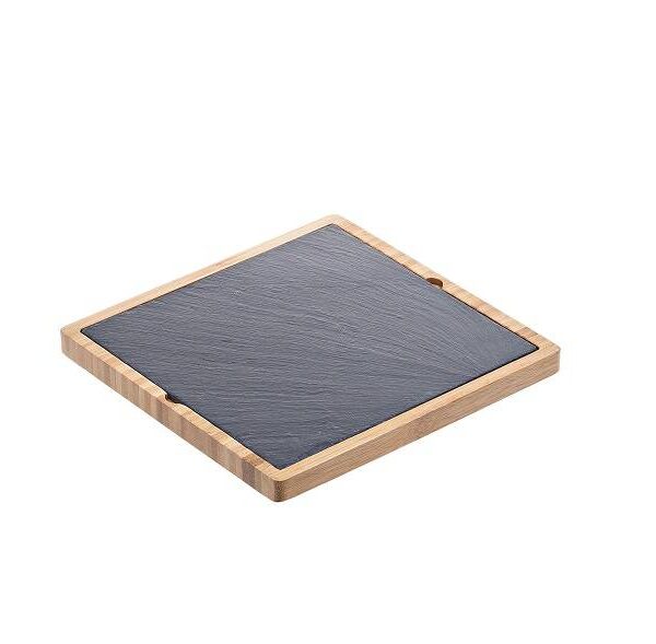 Vassoio in bamboo e ardesia