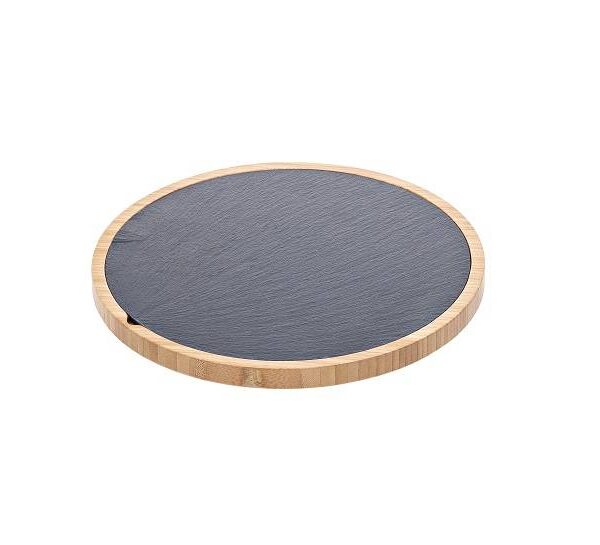 Vassoio in bamboo e ardesia