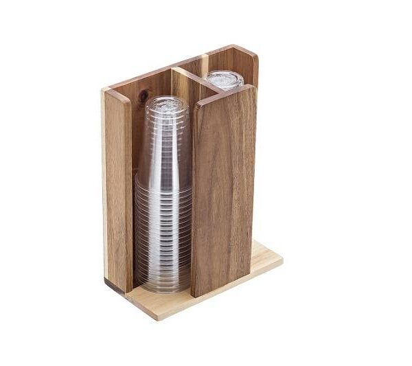 Portabicchieri in acacia