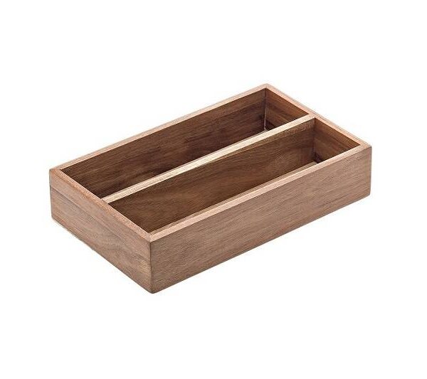 Portabustine/posate in acacia