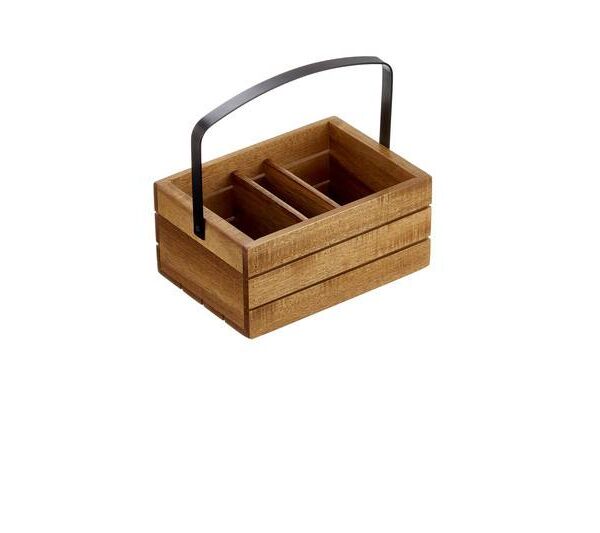 Cassettina acacia con manico