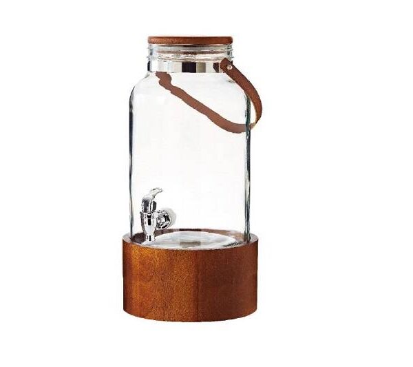 Big jar con base in acacia e manico