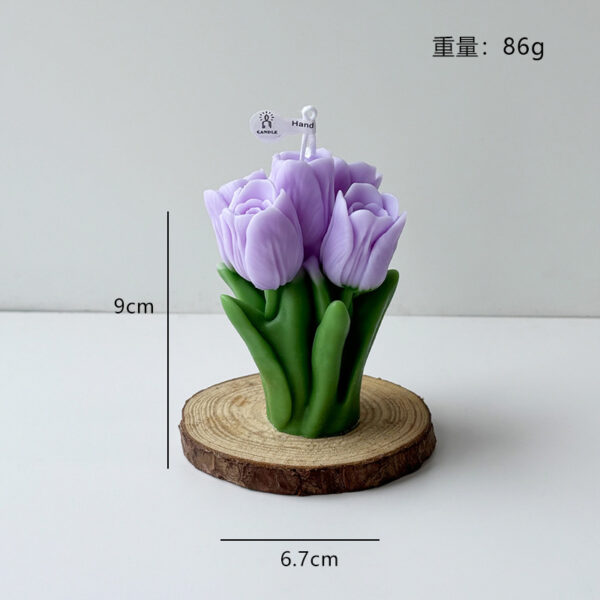 Candele profumate di tulipani郁金香花香薰蜡烛
