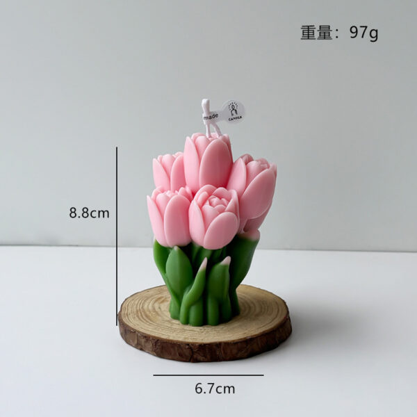 Candele profumate di tulipani郁金香花香薰蜡烛