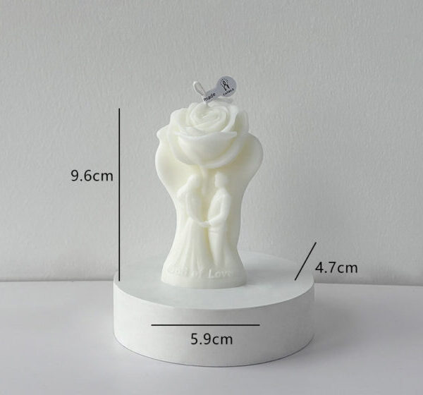 Candele profumate di rose玫瑰花香薰蜡烛