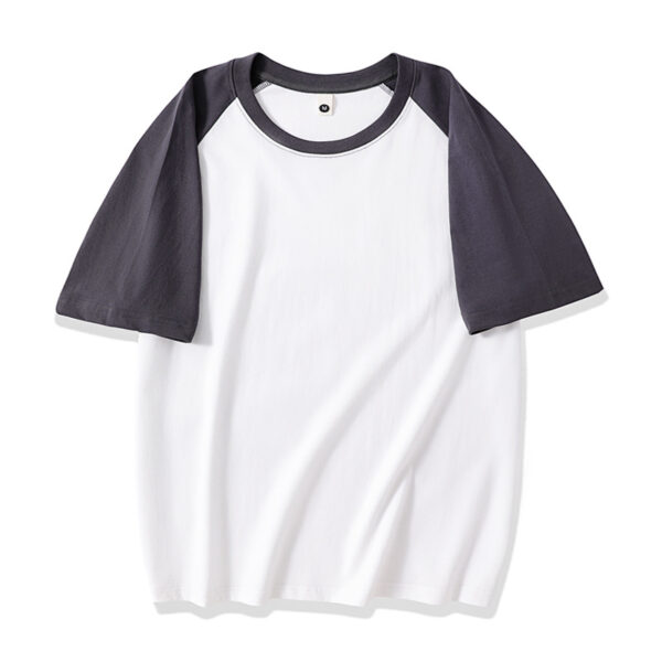 T-shirt in cotone纯棉拼接插肩t恤