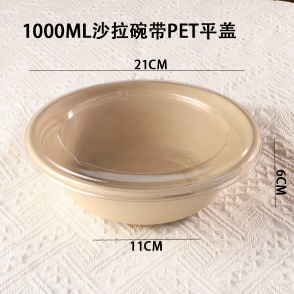 700 ml ciotola per insalata + coperchio piatto PET