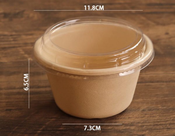 400 ml ciotola in barile + coperchio alto