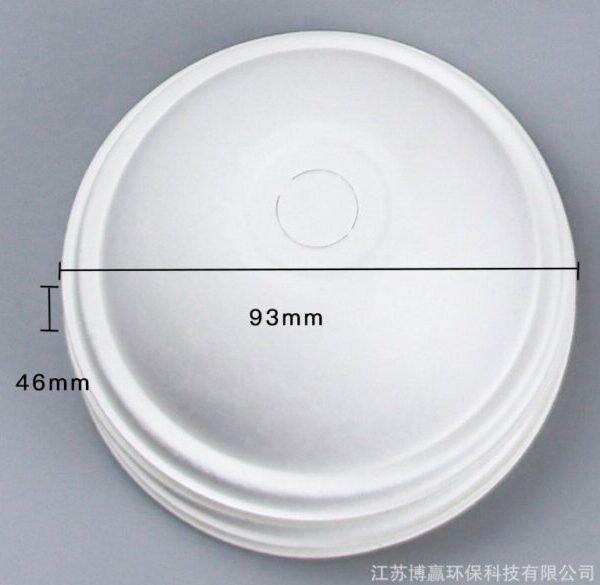 Coperchio della tazza di pasta bianca D